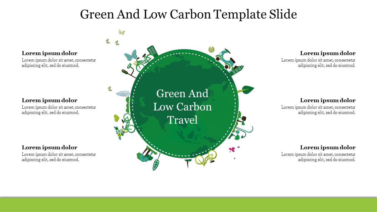 Green And Low Carbon Template Slide